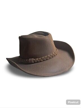 Minnetonka Outback Hat Large Brown Like New